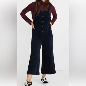 Madewell Black Corduroy Jumpsuit